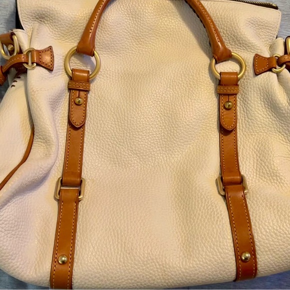 Dooney & Bourke Ivory and Brown Travel Bag - Picture 3 of 11